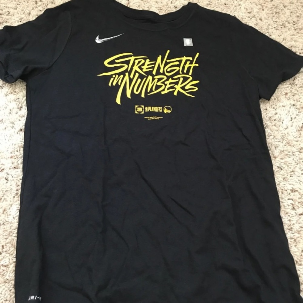 **SOLD** Boys 2019 Warriors playoffs shirt